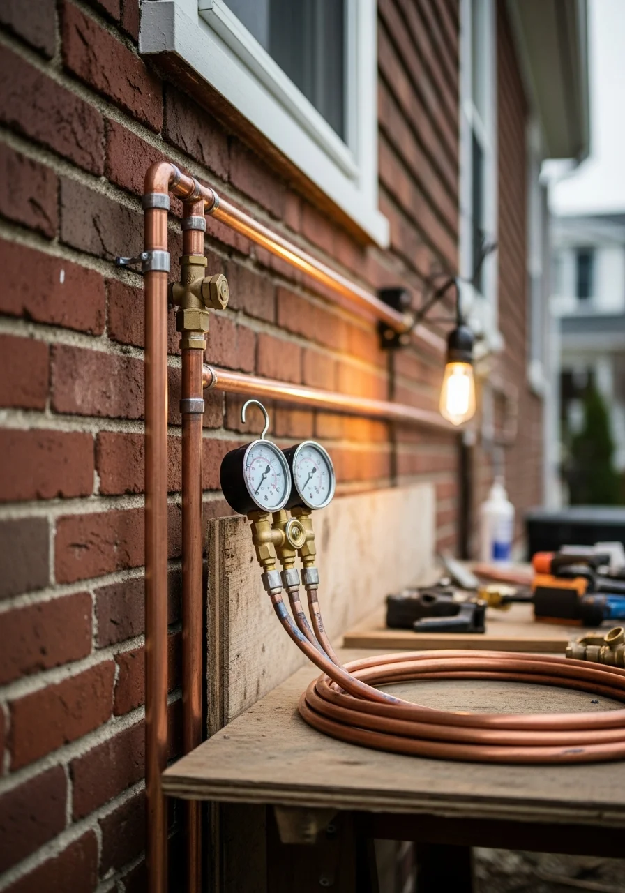 Skilled tradesperson performing detailed work on a Dover-area residential or commercial project.