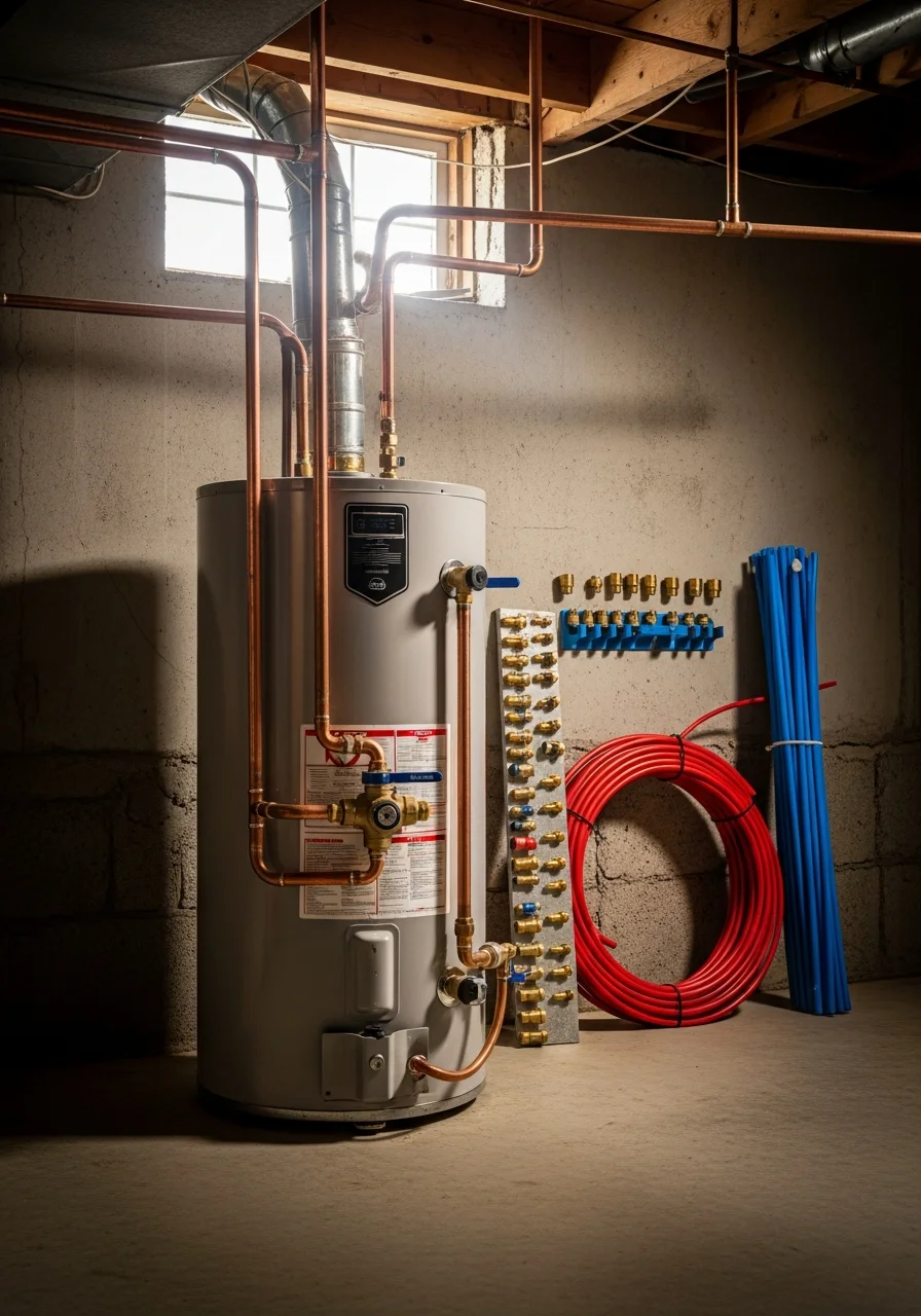 Skilled tradesperson performing detailed work on a Milford-area residential property.